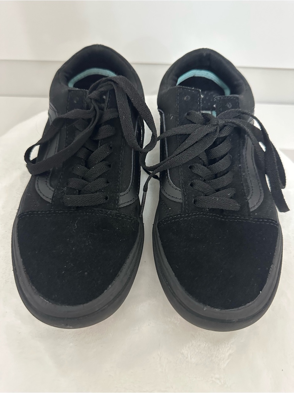 Vans Black Low-Top Suede Skate Shoes